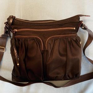 MZ Wallace Bedford Mia nylon bag, eggplant